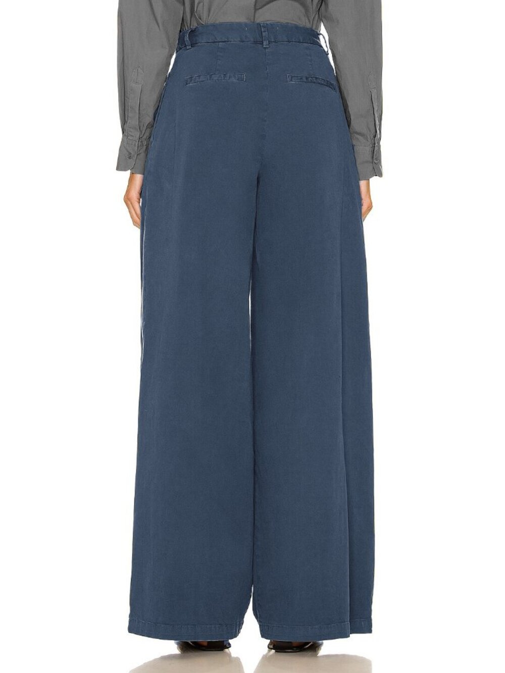 Nili Lotan "Dillon" Wide Leg Pants in Blue, size 8 - Picture 6 of 8